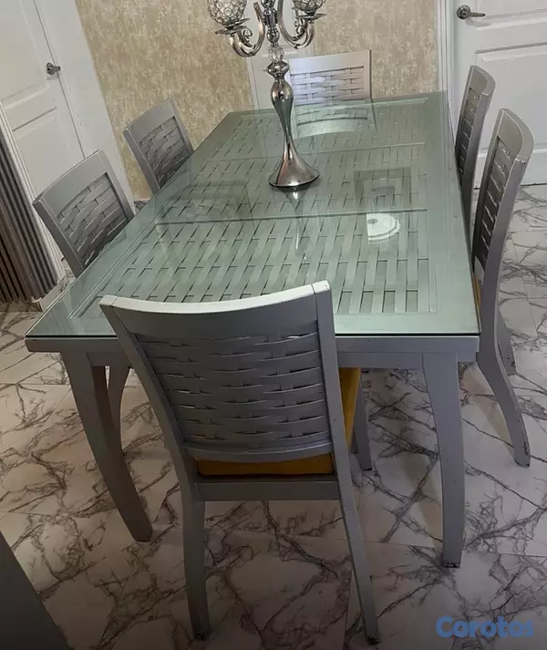 muebles y colchones - comedor de 6 sillas importado de la Ashley  4