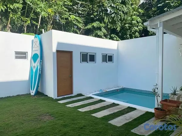 casas - Las Terrenas – Villa dúplex 600 m de la playa, piscina, bungaló, venta directa 5