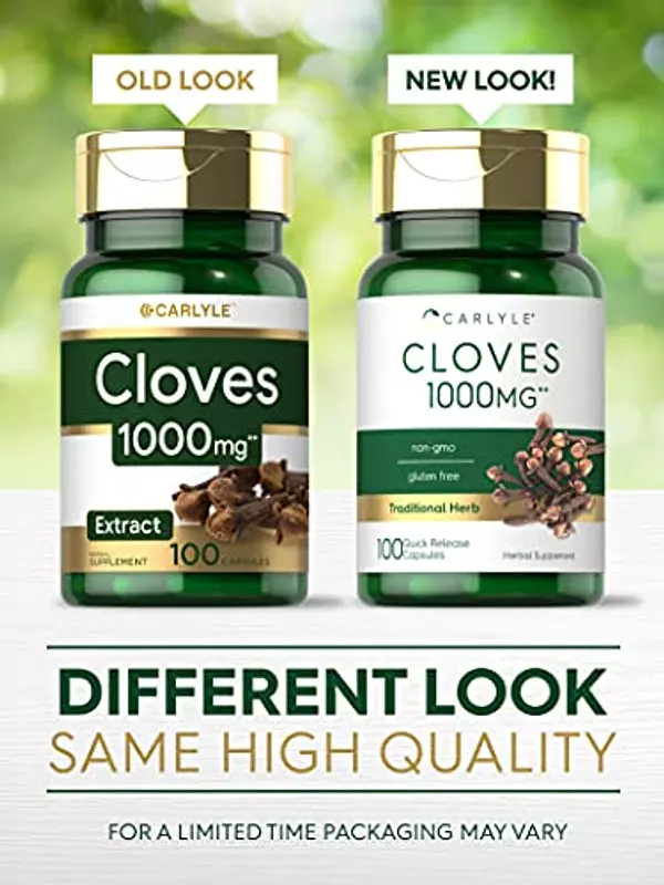 Salud y Equipamiento Médico - Suplemento De Clavo 1000mg 100cap Carlyle 3