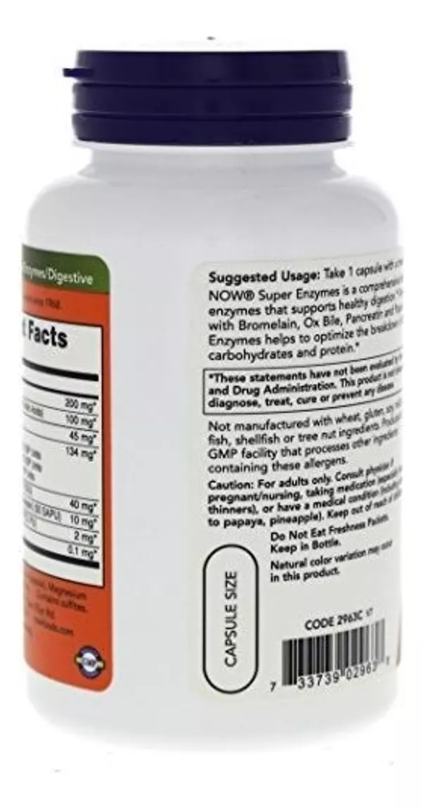 Salud y Equipamiento Médico - Alimentos Super Enzimas - 90 Capsulas 5