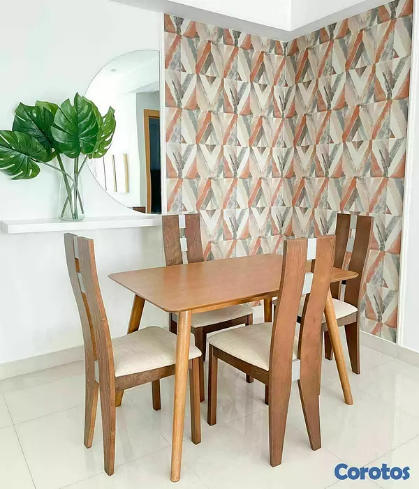 apartamentos - Alquilo en Torre Apto Amueblado de 2 Habs PD264 6