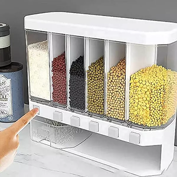 cocina - Dispensador Múltiple para Cereales, Granos y Legumbres, Organizador despensa 1