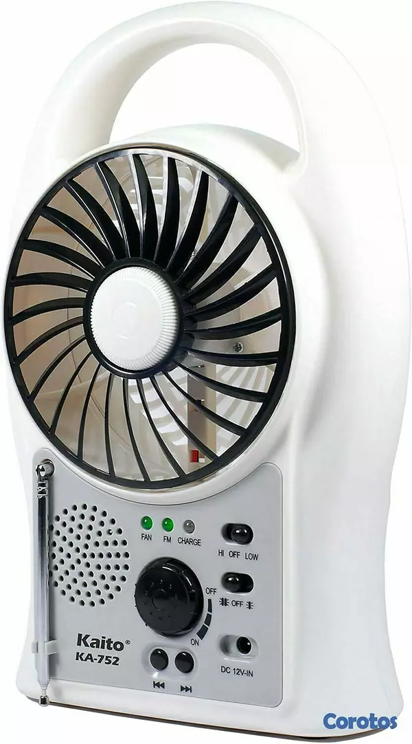 otros electronicos - Ventilador Con panel solar Recargable  2