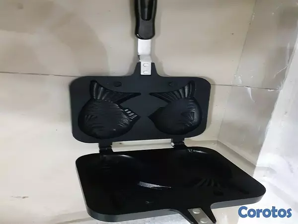 cocina - Sartén doble con forma de pez japonés, para hacer tartas con forma de pez Takoya 6