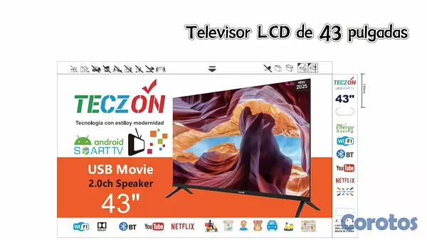 tv - TELEVISON DE 43 PULGADAS TECZON 
