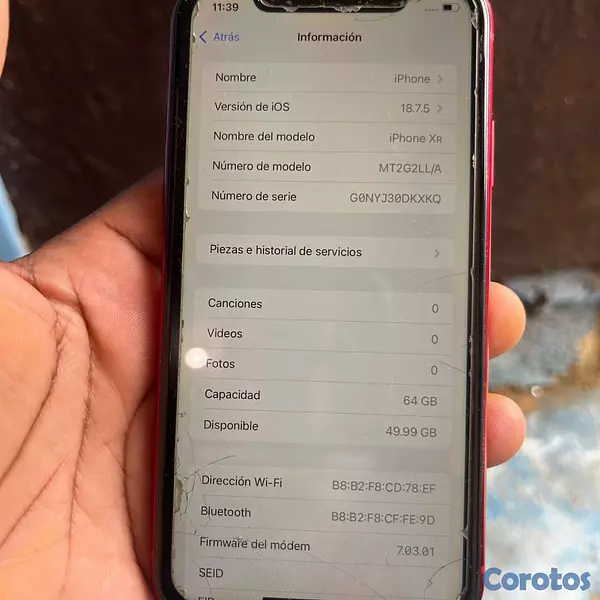 celulares y tabletas - IPhone XR $6,500 4