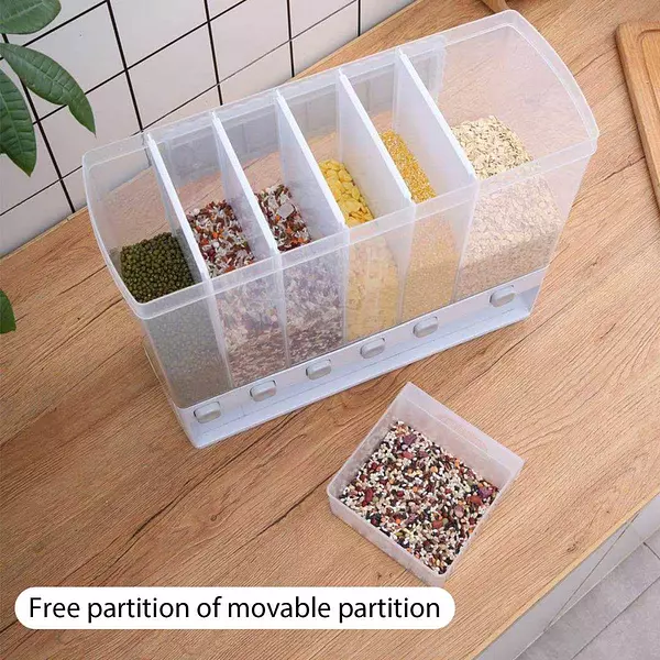 cocina - Dispensador Múltiple para Cereales, Granos y Legumbres, Organizador despensa 2