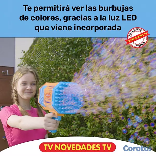 juguetes - Lanzador de Burbujas Bubble Blaster 6