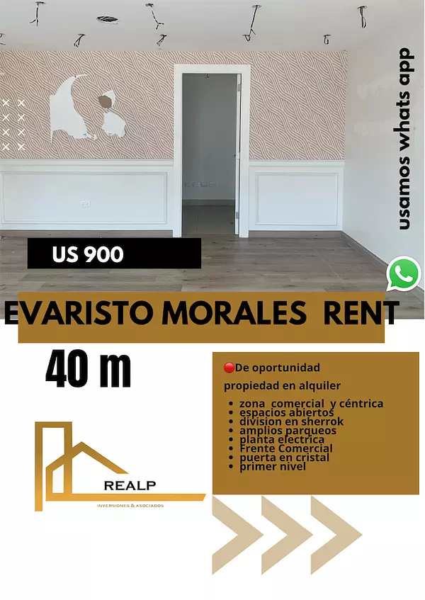 oficinas y locales comerciales - Local primer nivel evaristo morales 1