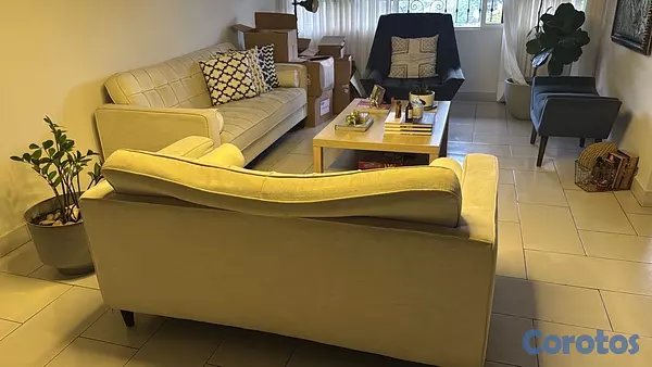 muebles y colchones - JUEGO DE SALA MODERNO (2 SOFÁS + MESA DE CENTRO) 4