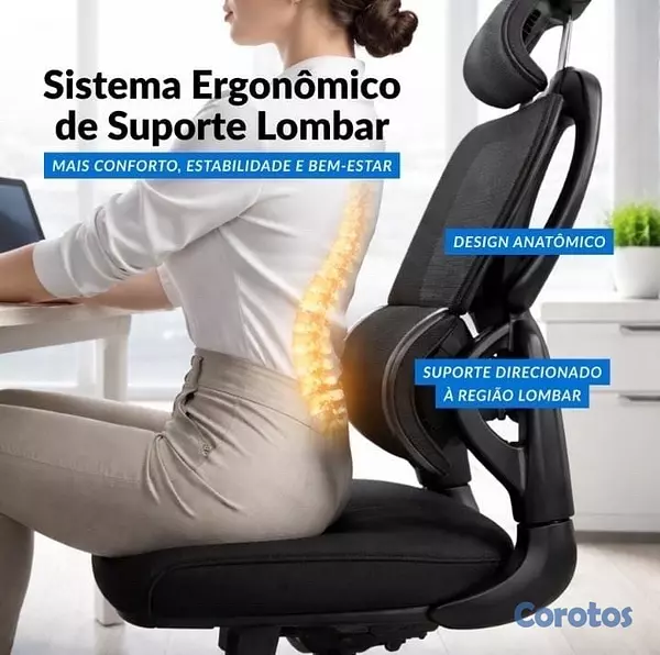articulos de oficina - Silla de oficina con reposa cabeza  3