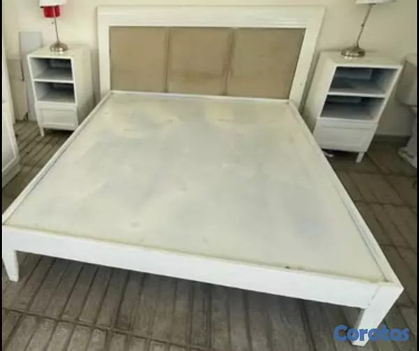 muebles y colchones - VENDO JUEGO DE HABITACIÓN USADO  TAMAÑO QUEEN CON COLCHON TODO  EN BUEN ESTADO 3