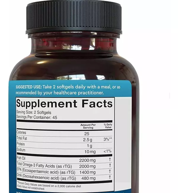 Salud y Equipamiento Médico - Omega 3 2200 Mg 90 capsulas Viva Natural 2