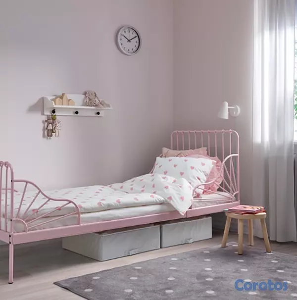 muebles - cama para niños de IKEA color rosa  3