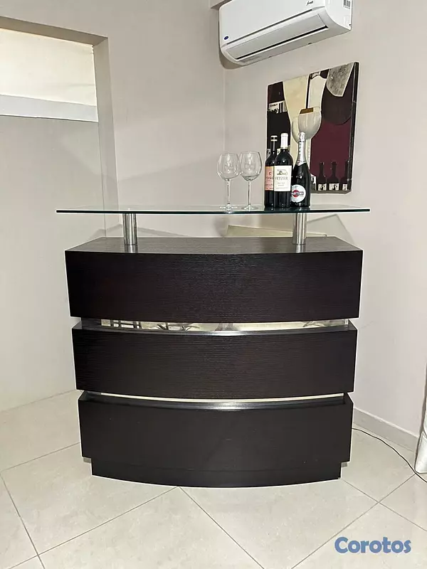 decoración y accesorios - Mueble BAR con tope de cristal 4