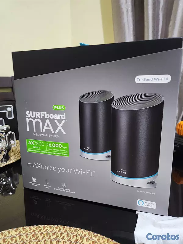 otros electronicos - Router WIFI 6, GB TRI-BAND Mesh Arris mAX 5