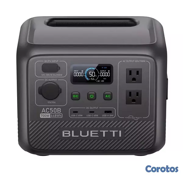 plantas e inversores -  Central eléctrica portátil BLUETTI AC50B |   700W 448Wh  4