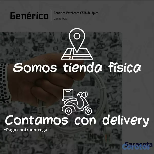 accesorios para electronica - Genérico Patch Cord CAT6 RJ45 de 3 pies 3