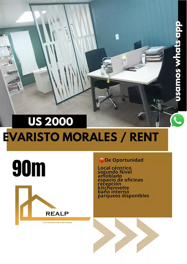 oficinas y locales comerciales - Local amoblado en Evaristo  1