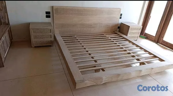 muebles y colchones - cama King en Roble congona  2