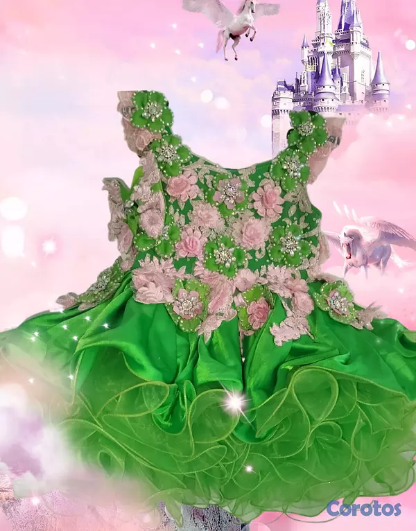 ropa y zapatos - Vestido festivo para niñas de aproximadamente 2 a  3