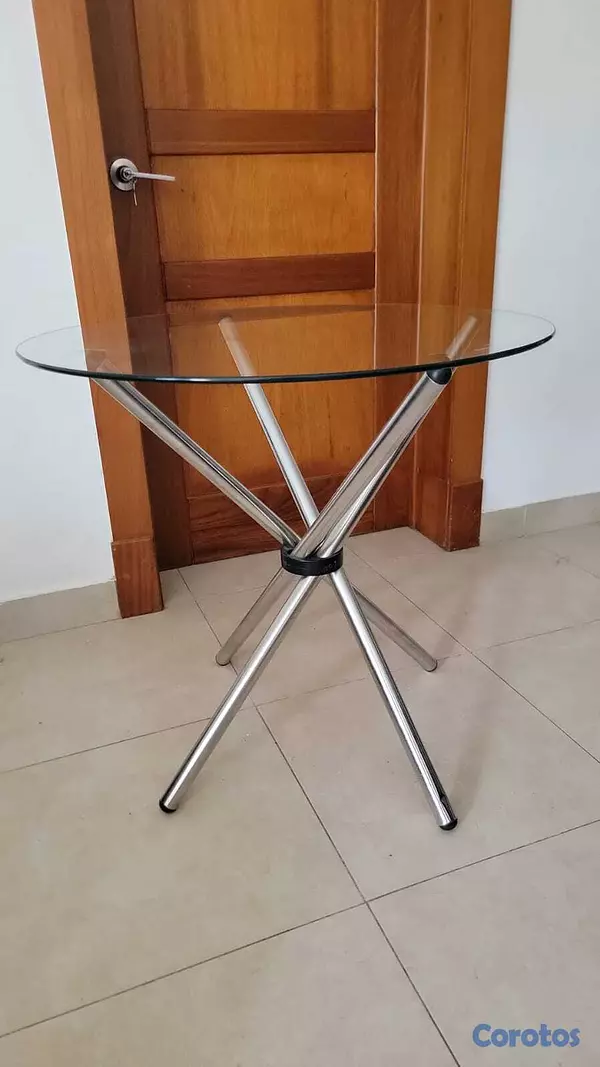 muebles y colchones - Mesa en Cristal  2