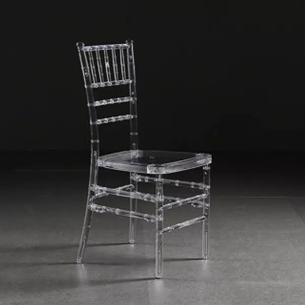 muebles y colchones - Silla Acrilica transparente, silla de cristal para Hotel, salon de fiesta, rest 2