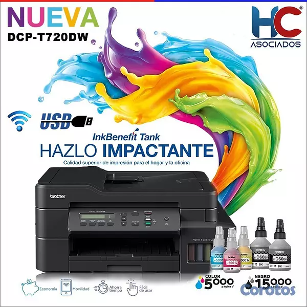 impresoras y scanners -  IMPRESORA MULTIFUNCIONAL BROTHER  DCP-720DW



 3