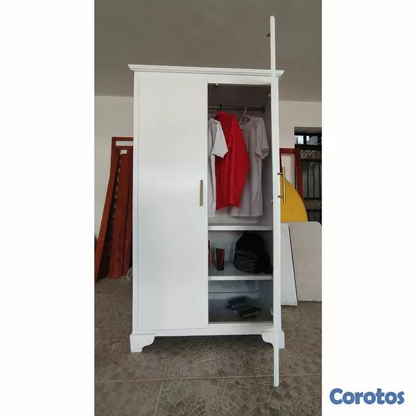 muebles y colchones - Armario blanco para ropa  5