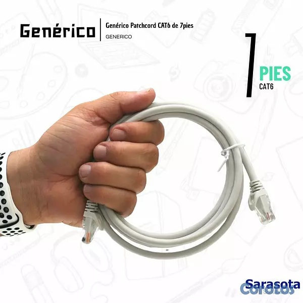 accesorios para electronica - Genérico Patch Cord CAT6 RJ45 de 7 pies 3