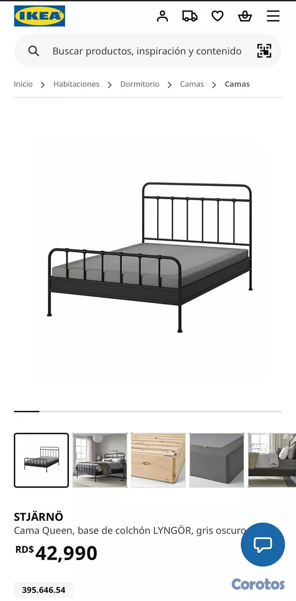 muebles y colchones - Venta de cama base de hierro  4