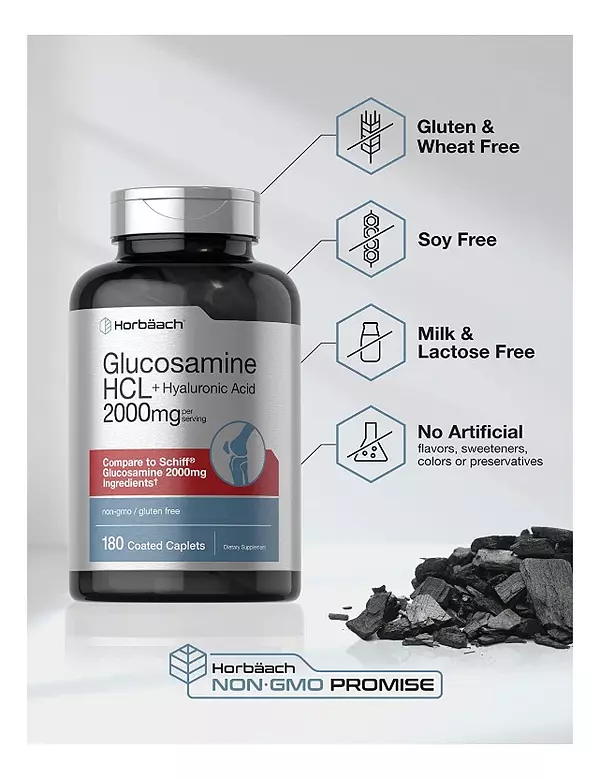 Salud y Equipamiento Médico - Glucosamina Hcl | 2000mg | 180u 4