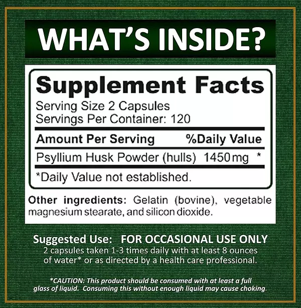 Salud y Equipamiento Médico - Psyllium 240 Cap Potent Garden 2