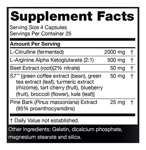 Salud y Equipamiento Médico - Óxido Nítrico 100 capsulas Nugenix 2