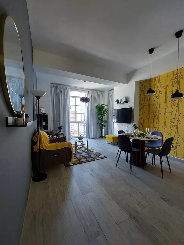 apartamentos - Apartamento amueblado de 1 habitación en piso alto bien ubicado en Piantini 7