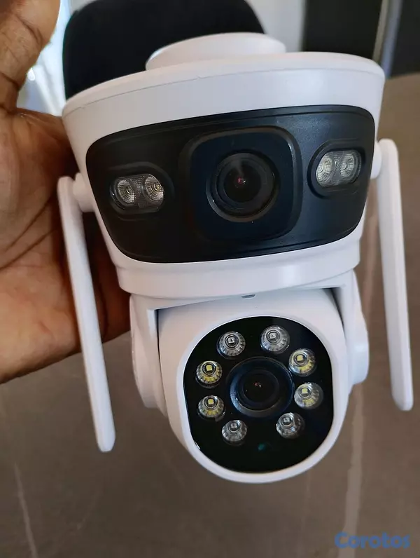 camaras y audio - Camara de seguridad wifi doble camara con su memoria de 32gb 2