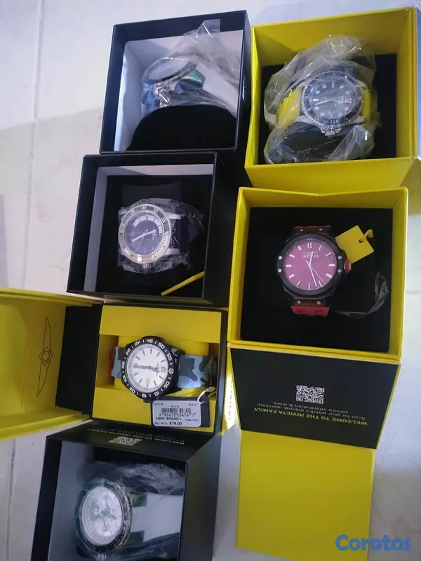joyas, relojes y accesorios - Disponible reloj invicta original precio 3,000 si compra de 3 en adelante más ba 2