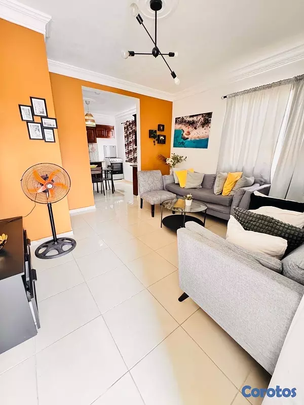 apartamentos - Se alquila apartamento amueblado en el parque Italia autopista de san isidro  4