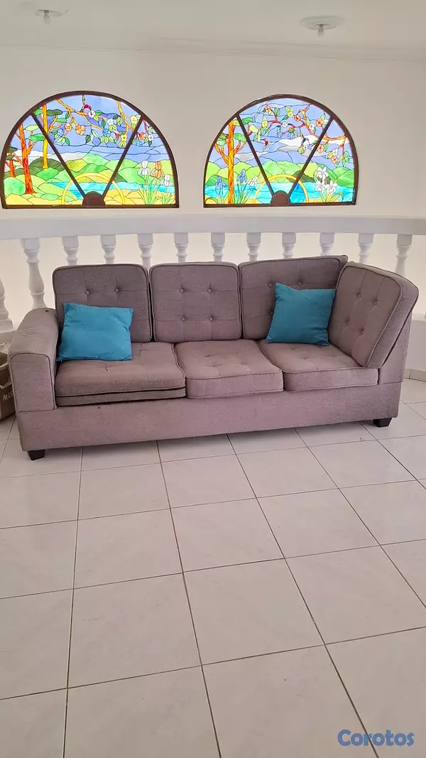 muebles y colchones - Se vende juego de mueble en L (Para 7 personas) 2