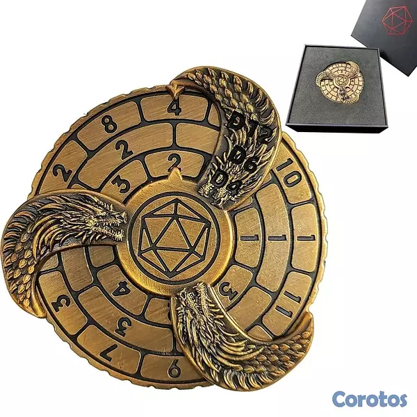 hobby y coleccion - Spinner de Dados de Metal temático de Dragones 2
