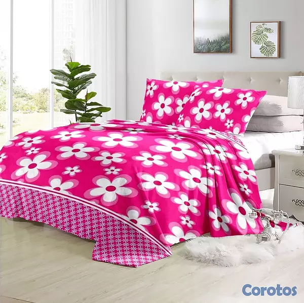 muebles y colchones - juego de frisas suave 3 piezas para cama de 60  19