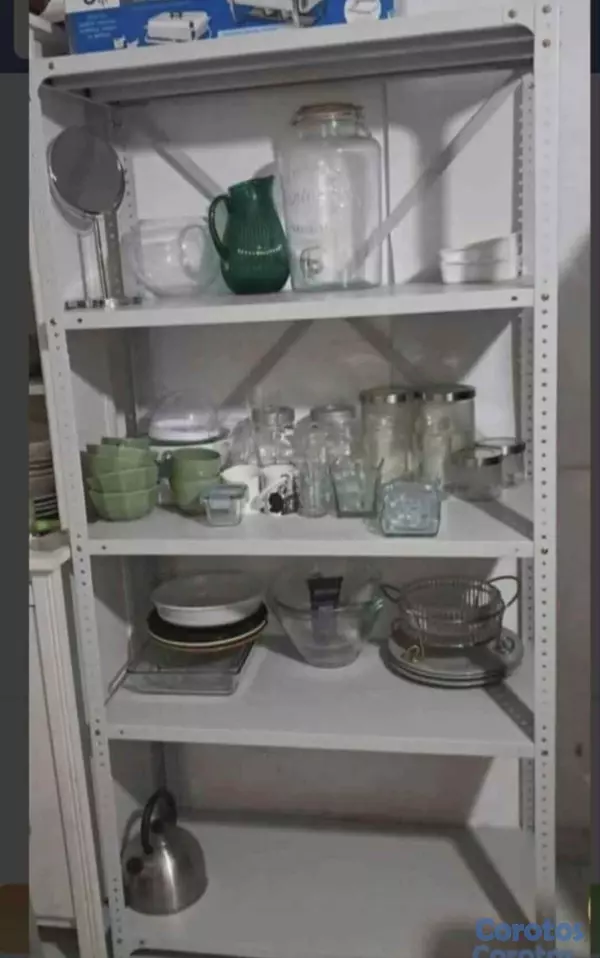 cocina - Estantería metálico nuevo de caja color gris  5 bandejas  4