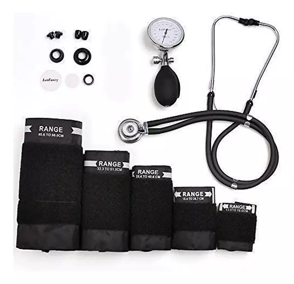 Salud y Equipamiento Médico - Tensiometro Manual De Presión Arterial Kit Manguito X 5 2