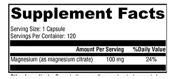 Salud y Equipamiento Médico - Citrato De Magnesio 100mg Provi 2