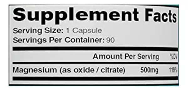 Salud y Equipamiento Médico - Complejo De Magnesio 90 cap Ooh 2