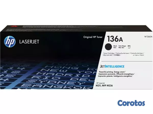 impresoras y scanners - TONER ORIGINAL  HP - 136A - W1360A - NEGRO - - - PARA IMPRESORA LASERJET  2