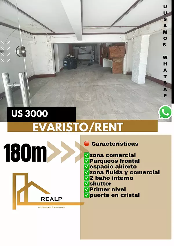 oficinas y locales comerciales - Alquiler local en Evaristo morales  1