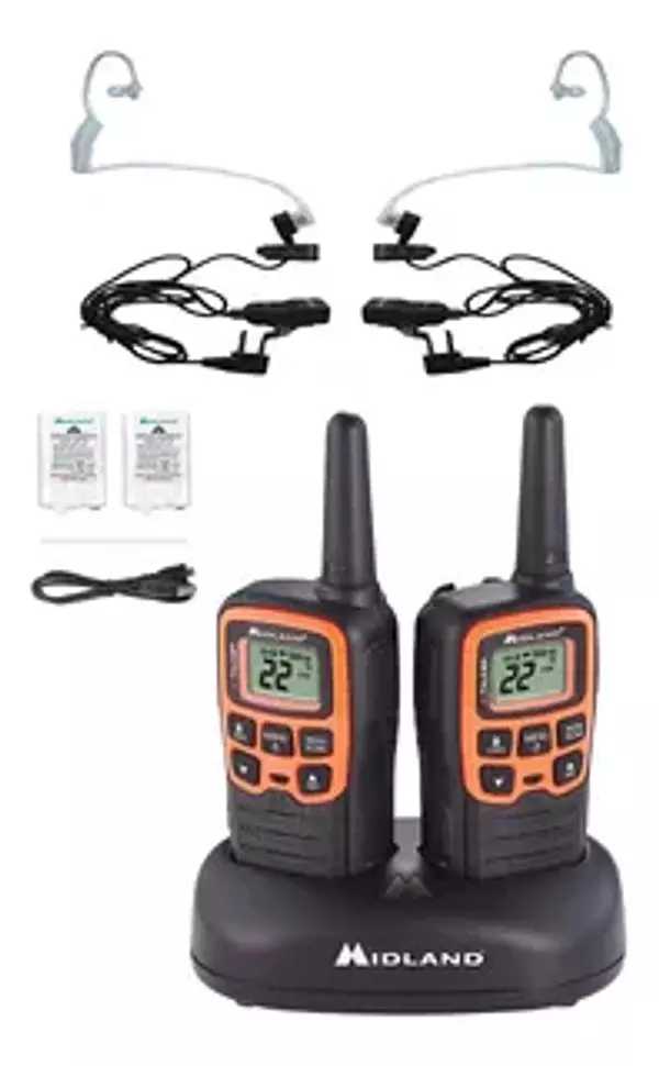 otros electronicos - radios midland  de dos vías con base de carga  