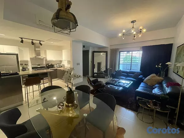 apartamentos - Apartamento Amoblado de 2 Habitaciones en Alquiler - Piantini - Áreas Sociales 9