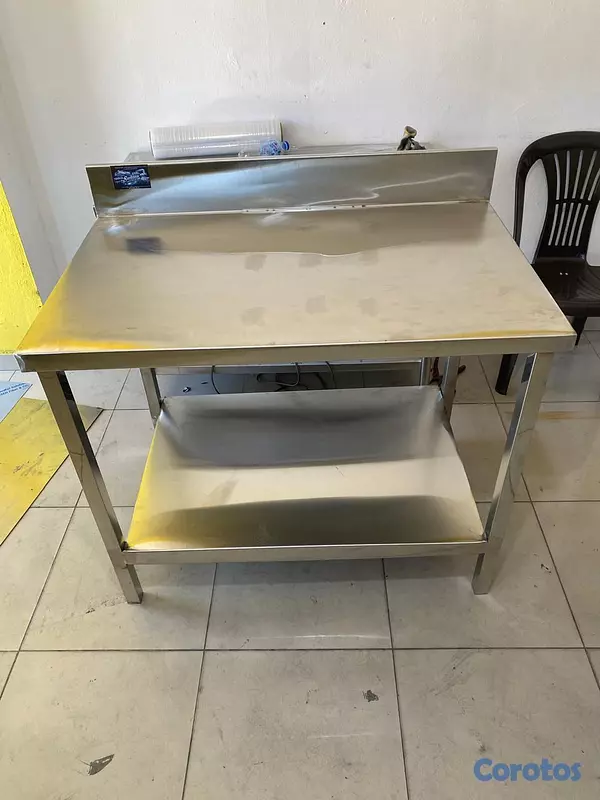 muebles y colchones - mesa acero inoxidable 44 * 24 pulgadas 3